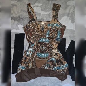 ​MKM Designs Vintage Paisley Blouse